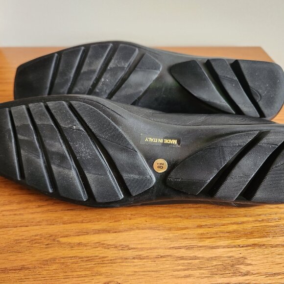 INGLEDEW'S BY RANGONI WONEN'S LEATHER LOAFERS SIZE 8.5 MADE IN ITALY - Picture 4 of 6